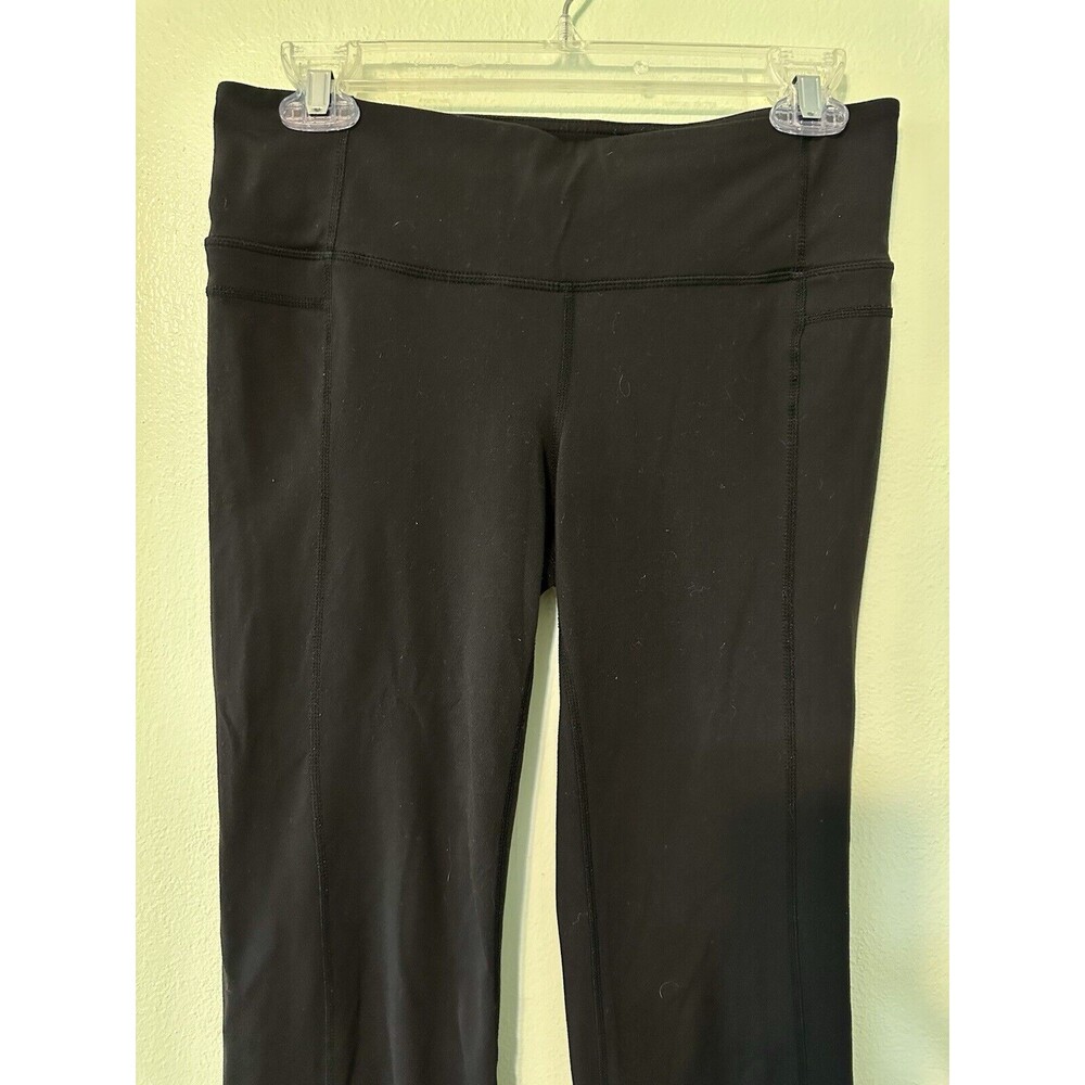 Athleta Straight Up crop leggings Sz Medium in Black style #983309 - Picture 2 of 11